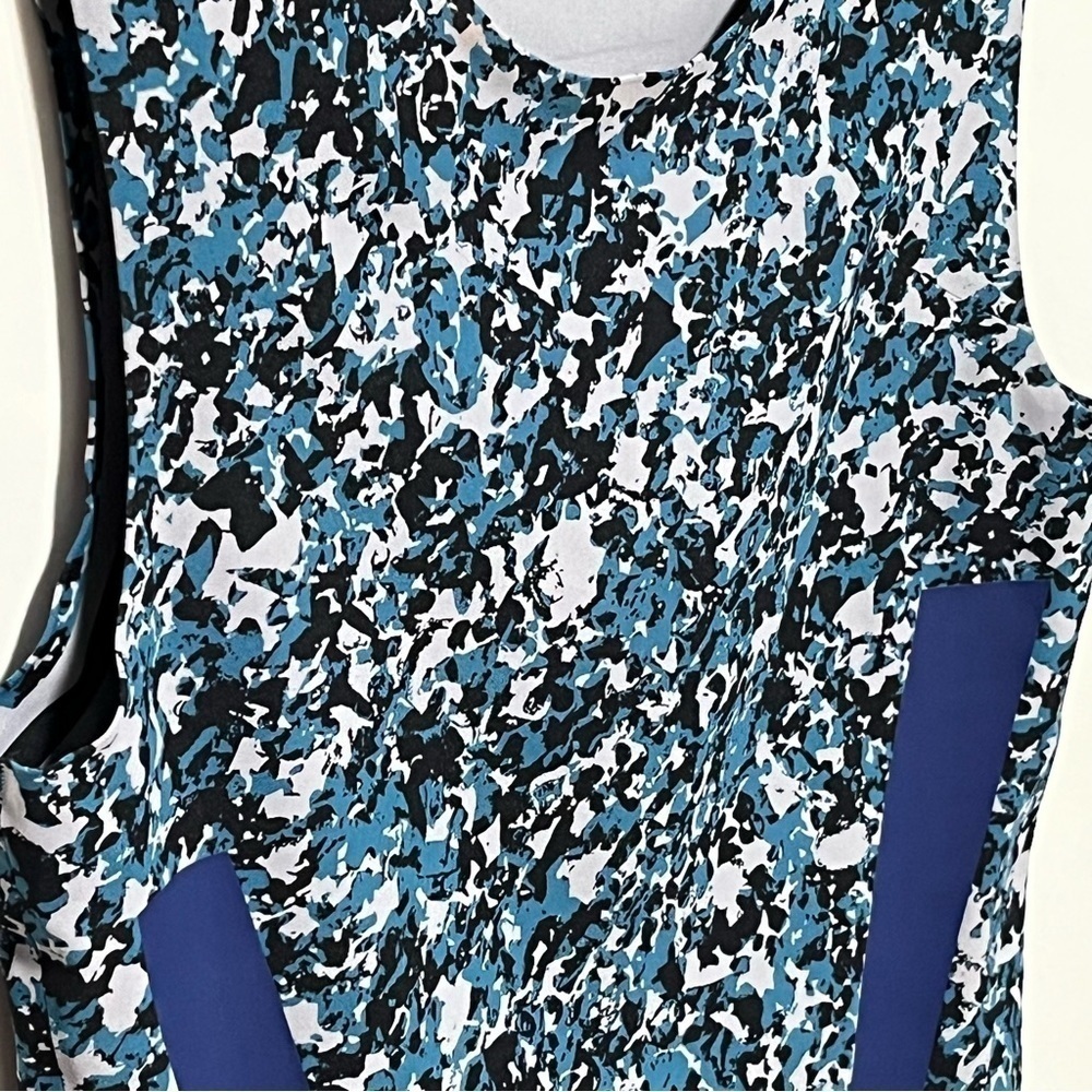 Adidas By Stella McCartney Blue Grey/Tech Mineral Alphaskin 360 stretch Tank Top - Picture 2 of 8